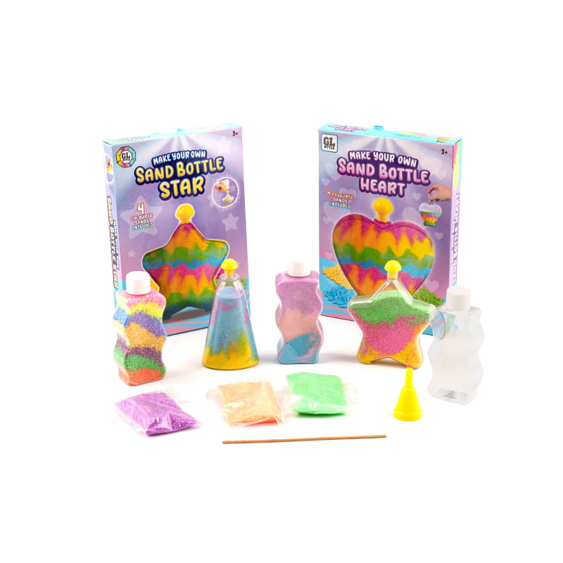 Lí comhionannas vótaí, cailc, gaineamh daite, bréagáin diy